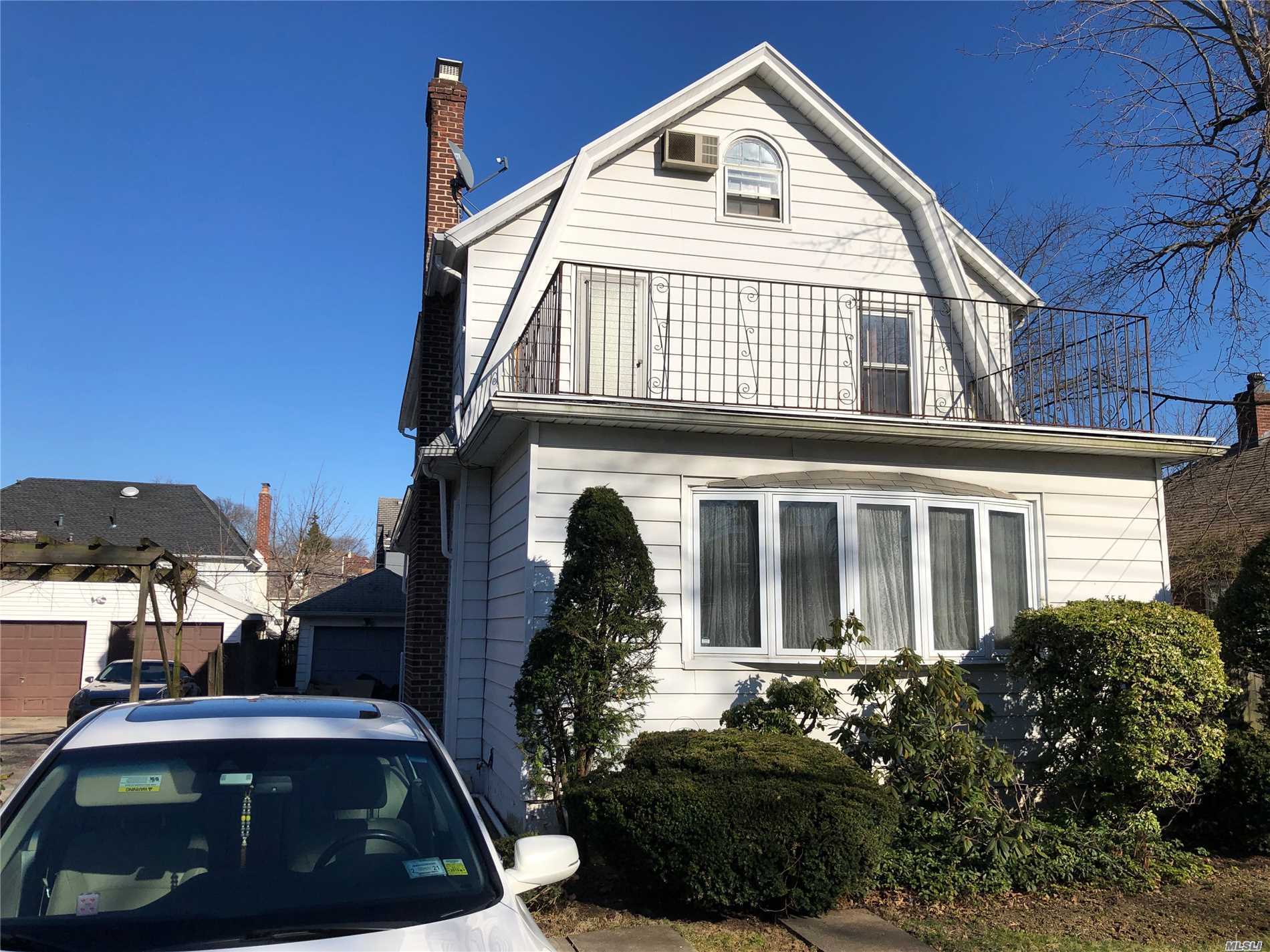 Excellent Condition, 4 Minutes To Long Island Train, Near Northern Blvd, Convenient To All.big lot 6000can build up to 3900sqft house. Great School (P.S.32&1.S.25) Express Bus To Manhattan& Local Bus Q28 To Main Street.1 car Garage &pvt driveway. Laundry Room And Boiler Room In The Basement. The Building Size 1 Floor 22*50 The Second Floor 22*34 + attic 2 rooms.