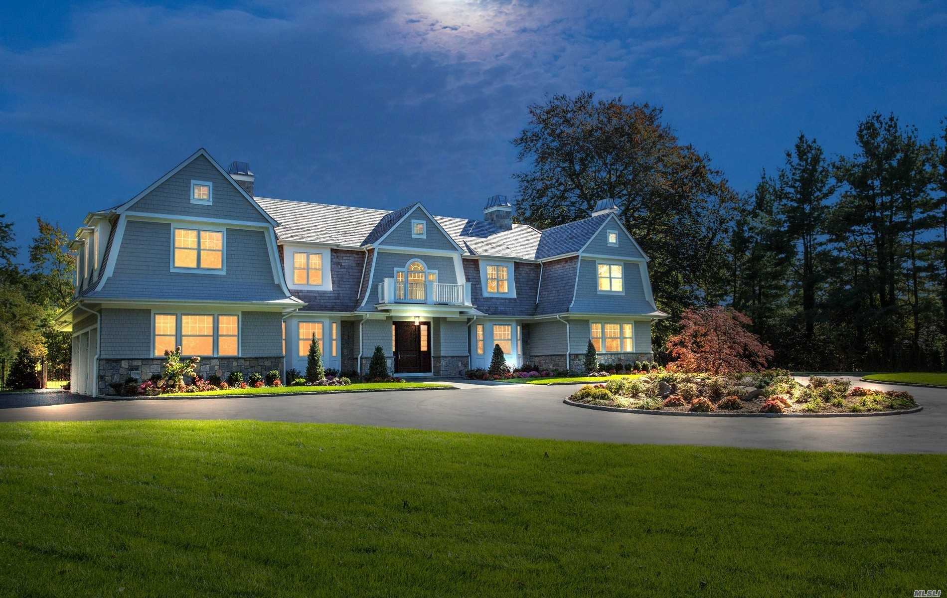 Unparalleled 6, 600 Sq.Ft New Construction.In The Prestigious Vill Of Old Westbury.Cedar & Stone Hampton Style Col Built By Noted Gold Coast Builder.2 Mag.Flat, Prof Landscaped Acres W/In Ground Heated Pool.Transitional & Chic W/The Finest Materials, Designer Trim & Moldings, Formal Dr W/Coffered Ceilings.20Ft.Grand Entry Foyer, Chef&rsquo;s Gourmet Kitchen W/Commercial Grade Appliances, Master Suite W/Fpl, Sitting Rm, W-In Built In Closet & Radiant Heated Spa Bath East Williston (Wheatley) School District.