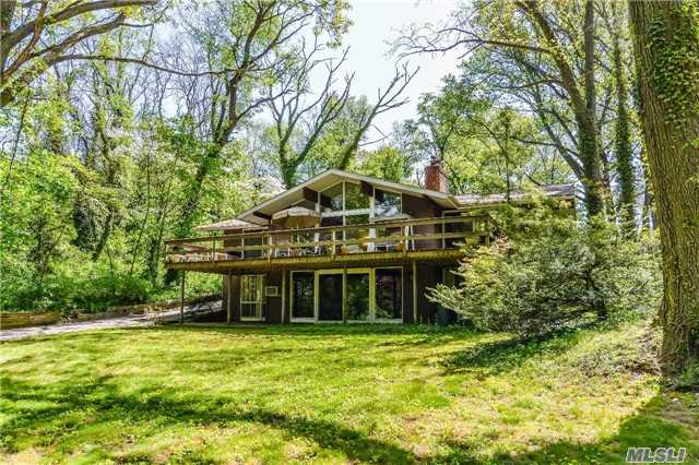 Breathtaking Location Is The Setting For This 4 Br, 2 Full Bath Ranch Style Home Set On 1 Acre Of Spectacular Flat Treed Property With Winter Water Views Of Hempstead Harbor. An Exceptional Opportunity To Create Your Dream Home. Perfect For A Family Or Those Who Seek A Condo Lifestyle.