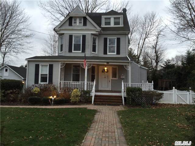 Back On The Market, Best Value In Roslyn School District, Outstanding Center Hall Victorian In Renovated Condition. Large Eat In Kitchen With Granite Counters, Architectural Details, Great Layout On 100X100 Double Lot, Two Car Detached Garage, Wrap Around Porch.This Is Must See!!!!