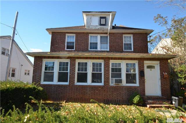 Brick Two Family Home 2 Bedrooms Over 3 With Unfinished Basement And Detached 2 Car Garage Extra Large Property,