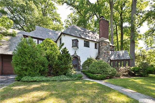 Classic Tudor In Prestigious Gne W/Lrg Lr W/Fp, Barroom, Lrg Dr, Open Beams And Architectural Details, Hw Floors, Encl. Florida Room, Updated Eik W/S/S Appliances & Granite, Powder Room, Full Unfinished Basement W/Fp, Mst St W/Fp, Three Add'l Bdrms, Three Fll Bths, Great Closets Inc. Two Linen Closets, Igs, Alarm, New Appliances, W/D, Boiler, H/W Heater, Updtd Windows