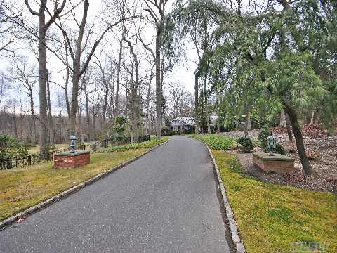 The Long And Winding Road That Leads To Your Door Of This Expansive Oversized Ranch On A Majestic 2 Acre Parcel With Mature Landscaping And Bluestone Patio And Pool.  Marble Tiled Ef Leads To The Eik With Stainless Steel Appliances And Center Island With French Doors To The Outside Patio.  Wood Floors Throughout, Huge Great Rm.  Must See!!