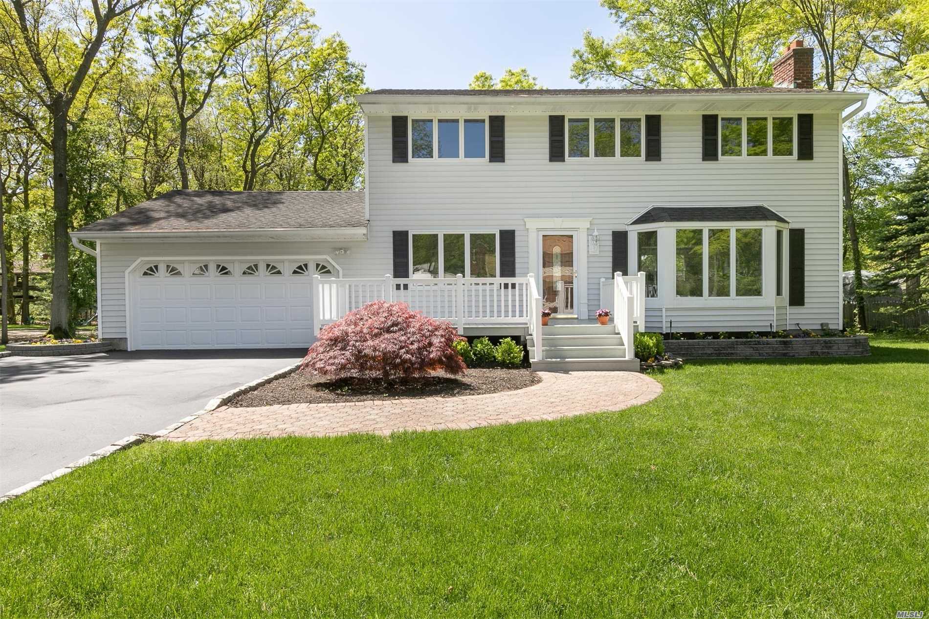 Absolutely perfect 4 bedroom colonial all new kitchen cabinets, granite counters, new appliances, new tile, newly refinished wood floors, all new doors, new bathroom in master, central vac, gunite pool, new patio. Picture perfect must see!