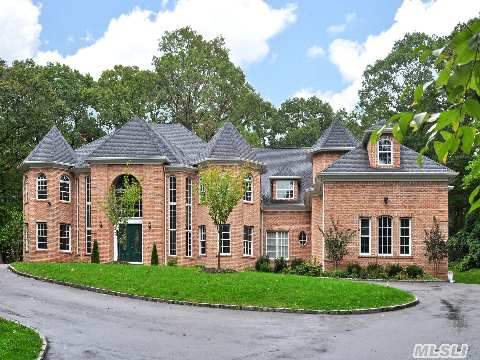 Majestic Brick Colonial! New Construction In A Perfect Cul-De-Sac Location. This 7 Br, 5.5 Bath Home Is Approx 7900 Sq.Ft. With An Additional 3500 Sq. Ft.In The Walk Out Lower Level.Beautifully Appointed With Brazilian Cherry Wood Floors & A Custom Staircase & Woodwork. Oversized Rooms With An Easy Flow For Entertaining. 4 Car Gar And 2 Acres.