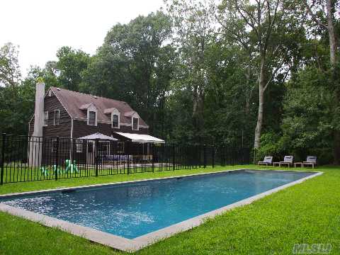 Old World Meets New. This Seemingly Traditional 4 Bedroom, 2.5 Bath Home On Approx. 2.5 Acres Has Been Completely Renovated By Renowned Architect Francis D'haene. Wb Fpl, Gunite Pool. Private. Must See!