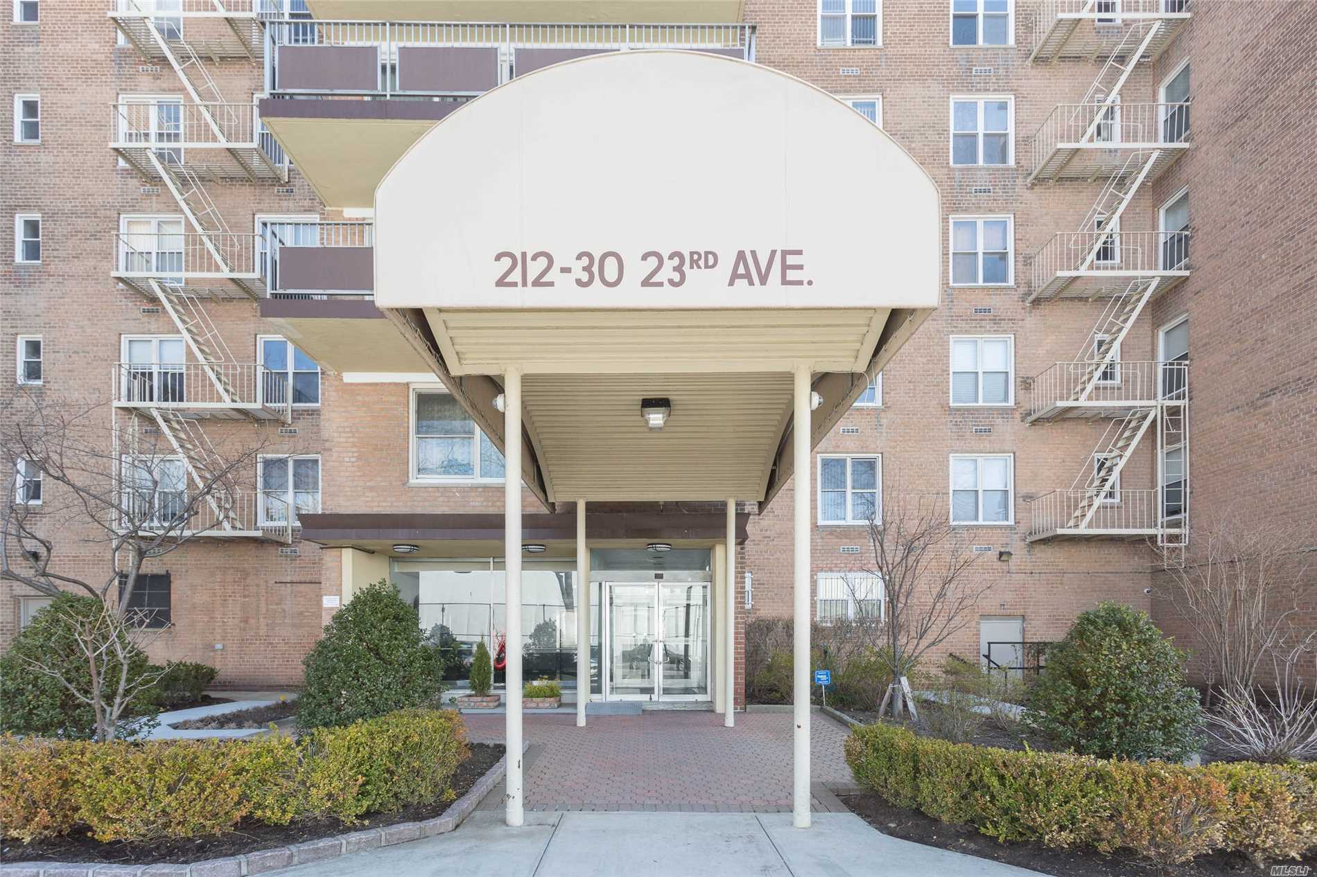 Stunning And Spacious 2 Bedroom/2 Bathroom Co-Op With Plenty Of Closets! Featuring Entry Foyer, Eat-In Kitchen, Dining Area And Private Terrace. Close To Shopping And Transportation