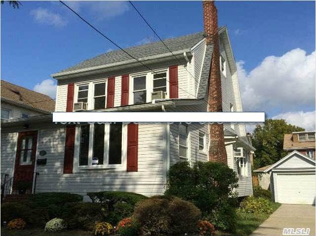 Beautifully Renovated One (1) Family Colonial,  4 Bedrooms,  2.5 Baths,  Huge Living Room W/Firepl,  Lg Dining Room. Designer Eat-In-Kitchen W/Ss Appliances (Refrig,  Stove,  Oven,  Micro,  Dishwasher) Granite Counters) Exterior Access To Finished Tiled Basemt,  New Roof,  Front/Rear Yard.  Quiet/Tree Lined Street.  Plenty Of Parking On Long Private Dwy. 2Blks Lirr/Bell Blvd. Alarm.