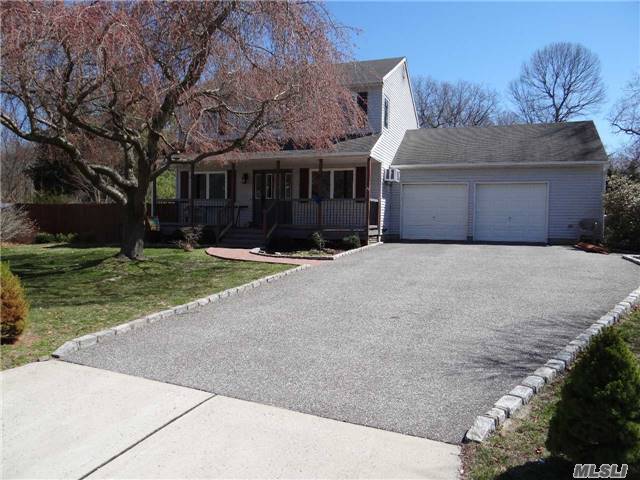 Recently Updated Center Hall Colonial Features, Master Bedroom With Full Bath, 2 Guest Bedrooms, Living Room, Formal Dining Room, Eat In Kitchen, Stainless Steal Appliances, Granite Counter Tops, 2.5 Baths, 2 Car Garage, Full Finished Basement, Salt Water In Ground Pool, Over A Half Acre On A Cul De Sac, Oxhead Elementary School, Dawnwood Middle School, Centereach High.