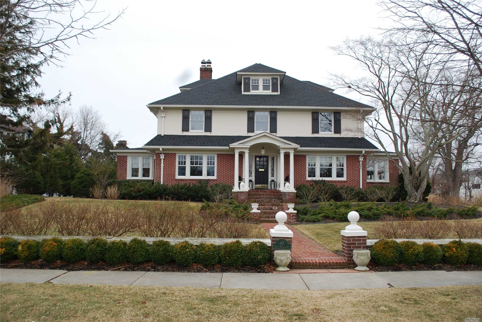 Classic Colonial With Huge Rooms, Perfect For Entertaining, Center Hall, Formal Dining, Formal Living Room With Fireplace, Sunroom, Den, Mstr Bdrm W/Full Bath, 3 Bedrooms, Maids Qtrs W/3 Bdrms & Full Bath, 12 Zone Heat, 4 Zone Central Air, 13 Zone Igs, 2 Car Garage And More!