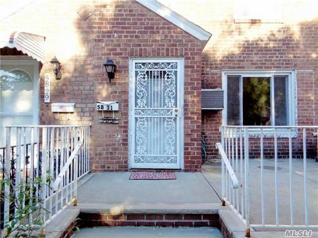 Beautiful Brick Townhouse In Desirable Bayside 11364, Best Sd#26! Featuring Polished Hw Flrs Thruout, A Ren Kit W/Marble Counters/Ss Appls, Huge Lr, Dr, 3 Brs, 1 Bth, Fin Bsmt W/ Newer Flr, Full Bth, W/D + Large Room+ Sep Ent. Very Convenient Near Transportation Inc Lie, Q31 To Flushing Subway, Q30 To Jamaica Subway. Won&rsquo;t Last!