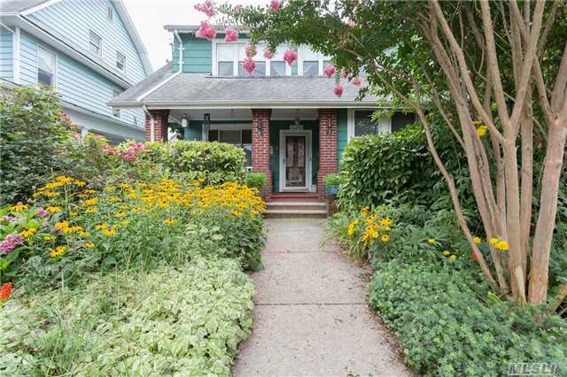 Detached 4 Bedroom, 2 Bath Colonial W/ Olde World Charm. Boasts Huge Lr W/ Fpl, Office, And Tv Room, Large Eik, 4 Fine Bedrooms On Second Floor, Front & Back Porch, Garage 40X100 P.S. 041 M.S. 158