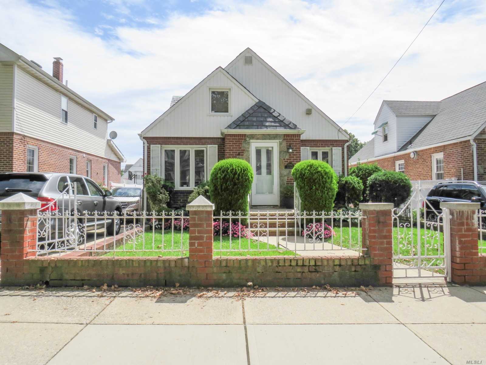 Very well maintained house, move in condition, post card picture back yard in the heart of Bayside. Short Travel to Lirr and town. House dimensions are 25 x 45 and boasts with large living quarters as well as bedrooms and a full bathroom on every floor. School district 26 and in highly coveted area of bayside.