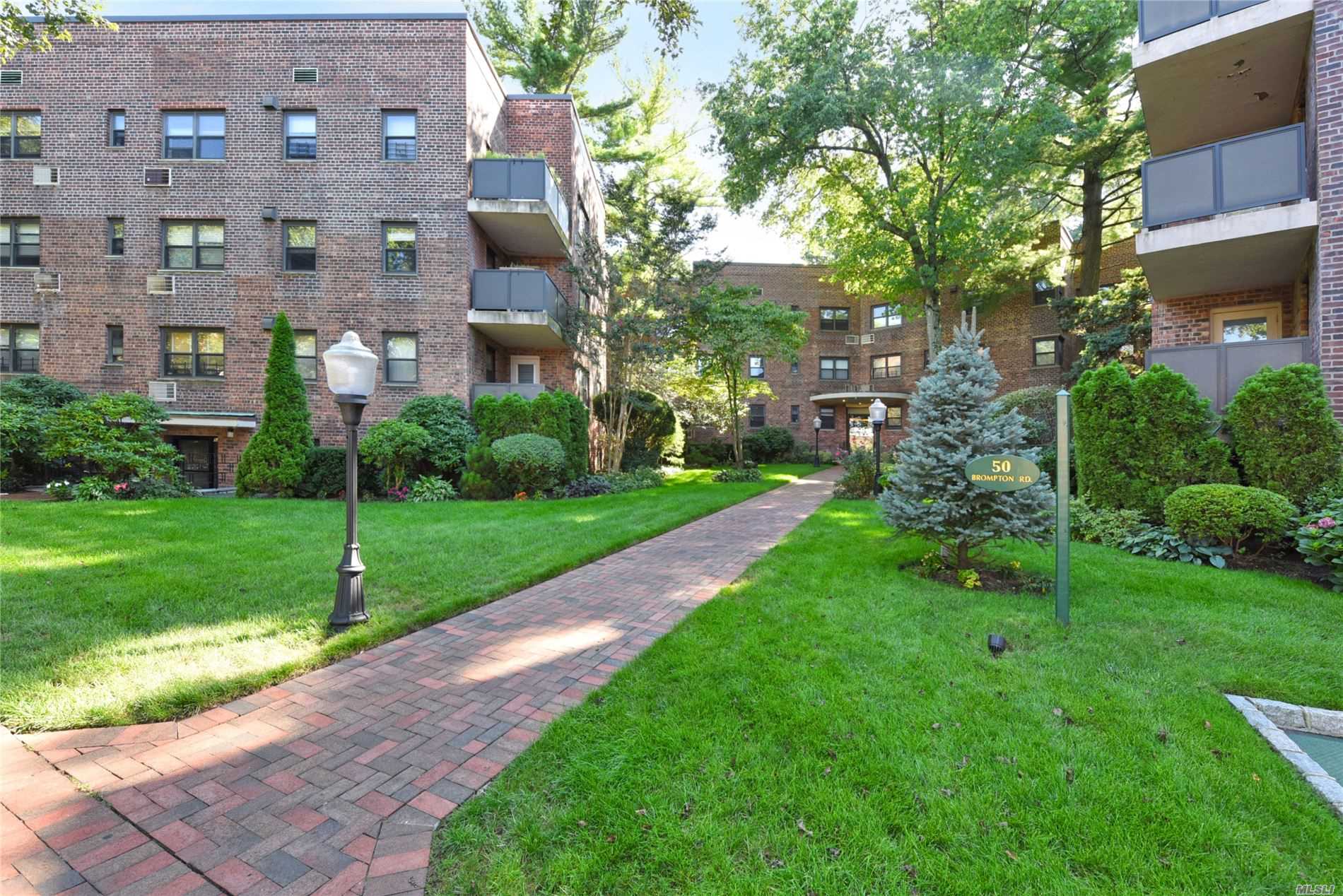 This Magnificent Jr4 is Overlooking the Beautiful Courtyard at The Birchwood Complex. The Unit Features A Welcoming Entry That Opens to A Spacious Foyer and LRoom, Modern Kit Cabinetry w/Granite Countertops, Stainless Steel Appl, and The Kit Island Opened To The Den. Windowed Marble Bath, Crown Moldings & Recessed Lighting. This Unit Owns It&rsquo;s Storage Space. Laundry, Bike Rm, Garage on Site. Cat Friendly(No Dogs). Pool & Tennis Court at Great Neck Park, Few Blocks to Lirr & Shopping.