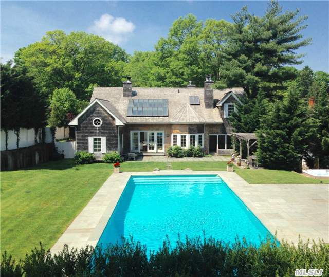 Classic Hamptons-Style Jewel In The Heart Of Locust Valley. Custom Built In 2007 With Cedar Shingling. Soaring 20 Ft Ceilings And Grand Limestone Fp, Open Floor Plan. Light And Bright. Oak And Mahogany Flooring Throughout. 4 Spacious Bdrms. 3 Full Baths, All Marble Tiles Throughout. Lg Master Suite, Oversize Walk In Closet, Chef's Kit W/ Carrara Marble Ctop 20X50 Pool