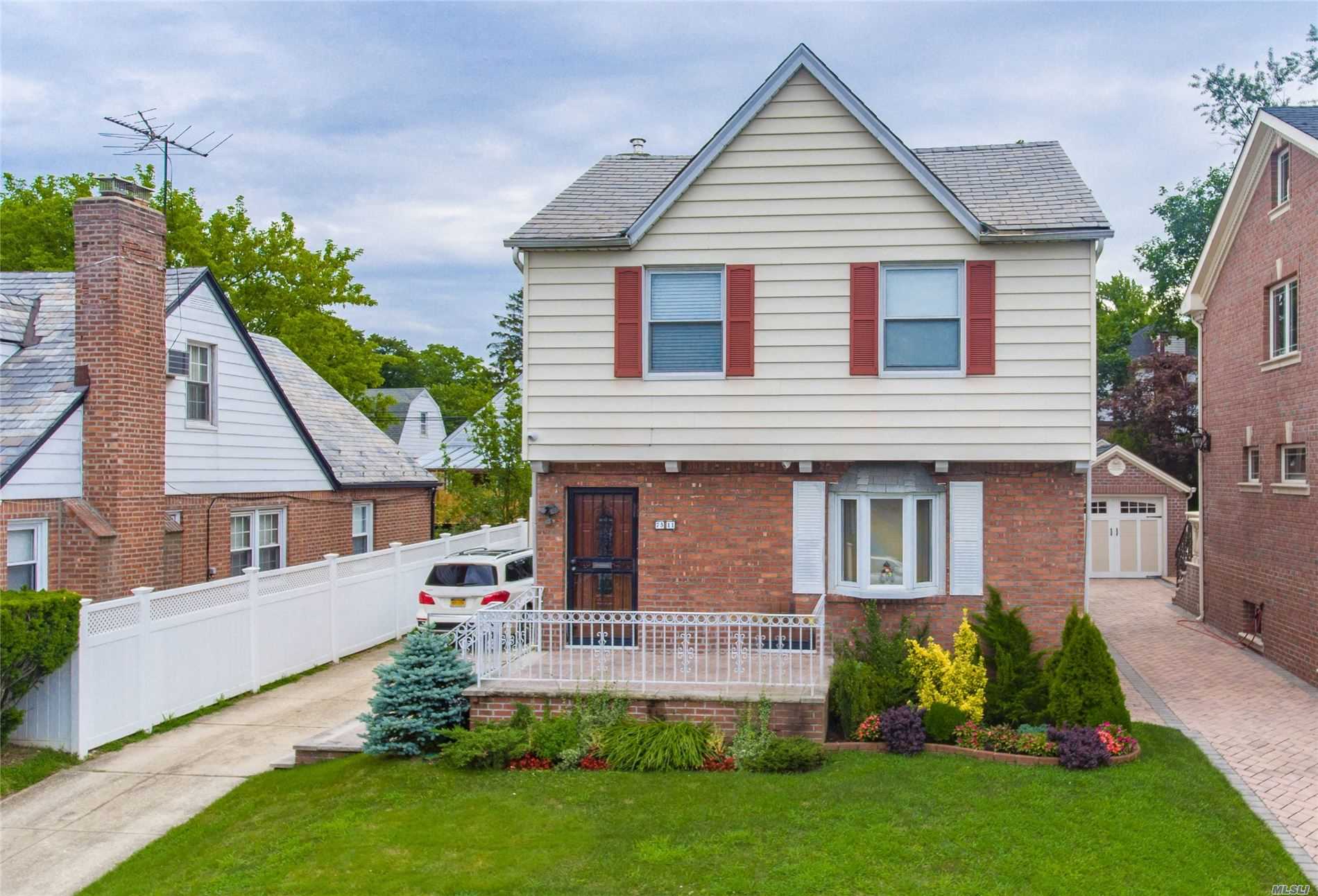 Newly renovated from top to bottom, you can truly move right in to this sunny & spacious colonial! Featuring 4 bedrooms and 2 full baths, a 2-story extension also adds a family room to the first floor of this brick & frame home.