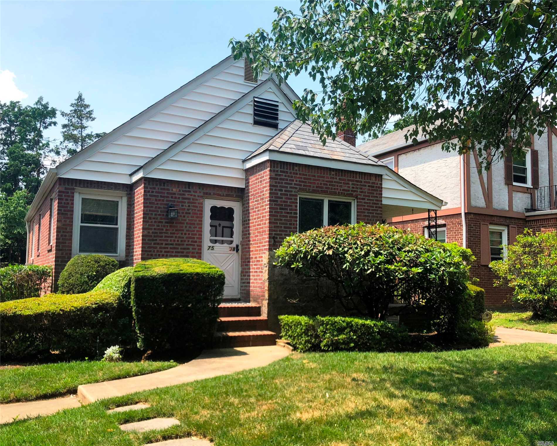 This Very Well-Kept Brick & Frame Cape Has The Added Bonus Of A 1st Floor Extension Containing A Large Master Bedroom Suite. With Slightly Over 1500 Square Feet, There Is Still Room For Expansion. Add An Ideal Location In Fresh Meadows, (Close To Cunningham Park And The Express Bus Into Midtown), And There Is Not A More Perfect Opportunity To Make Your Home!