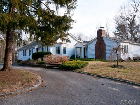 Charming 4 Bdrm, 3 Bth Farm Ranch On Flat, Useable 4 Acre Prop Located In The Prestigious Village Of Centre Island.  Home Is Minutes From Beach And Only 32 Miles From New York City. This Update Farm Ranch Features Hardwood Floors, Updated Baths And Stainless Steel App. Fab Loft For Either Office Or Bedroom.  Located Amongst Multi Million Dollar Homes.Endless Possiblities