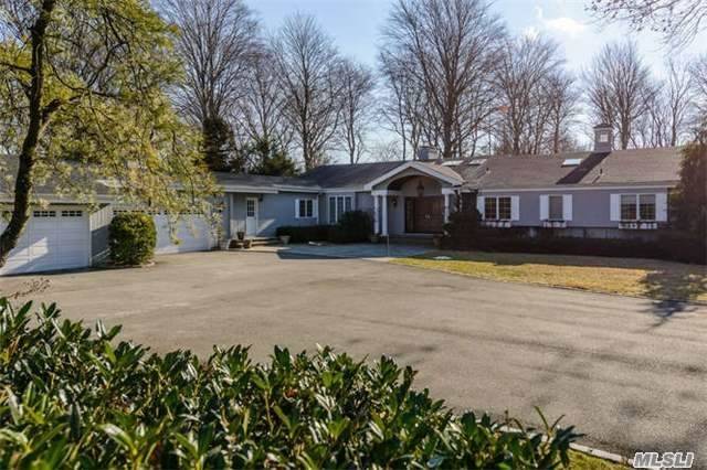 Exciting, Sprawling Ranch Located On A Quiet, Private Cul-De-Sac. Features Include An Open Floor Plan With Soaring Ceilings, 2 Fireplaces, Culinary Kitchen. This Glorious 2 Acre Property Highlights A Sparkling In-Ground Pool, Copper Beech Trees And Specimen Plantings. Motivated!