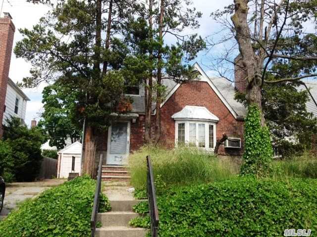 Calling All Builders And Handymen! This Brick & Frame 2 Bedroom Cape Is Ready For Transformation. Set On A 45 X 100 Lot,  There Is Room For Expansion In Addition To The Necessary Remodelling. This Extraordinary Value Will Not Last!