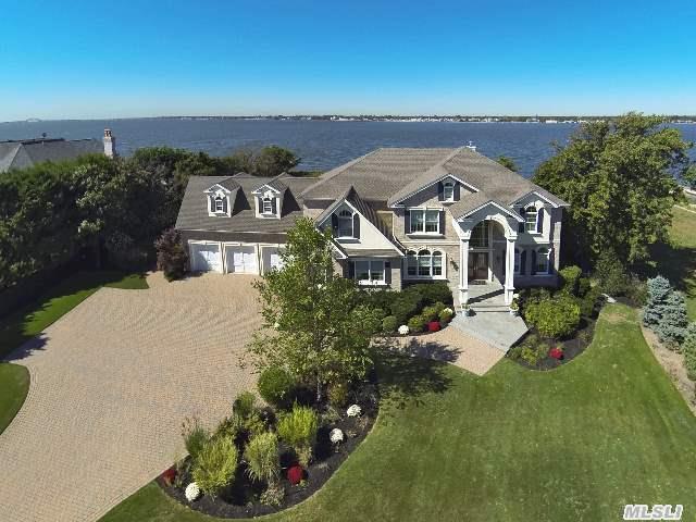 Bayberry Point,  One Of A Kind,  Custom Built Brick Colonial,  With Commanding Panoramic Bay Views. Gated Entry,  5772 Sq Ft On 1.5 Acres With Sandy Beach. High End Gourmet Center Isle Kitchen,  Guest Br W/Fbth On Main. Great Rm W/Gas Fpl,  Fam Rm (22'X24.8'),  Radiant Heat,  3 Car Garage,  20 Kw Gas Generator,  Heated Gunite Clam Shell Pool. Taxes W/Star $36, 316. Untouched By Sandy