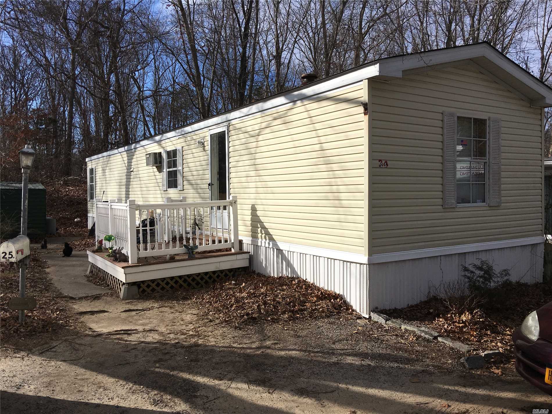 Large 2 Bedrm, 1 Bath, Eat In Kitchen, Living Rm, Shed, Deck, Patio. 5 Yr Old Roof. Located On A Cul De Sac Road. This Home Is Close To Shopping, Public Transportation, Beaches, Golf, And Near All The North Fork Has To Offer!