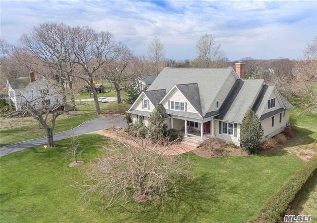 It Not Often That A Substantial Home Is For Sale In New Suffolk! Approx. 3, 000 Sq.Ft., Soaring Ceilings, Stone Fireplace, Open Plan, 4 Bedrooms, 2.5 Baths - 1st Floor Master Suite. Low Taxes!!! Inspiring Sunsets And Waterviews Of West Creek. Walk To Sandy New Suffolk Bay Beach. Just Heavenly!