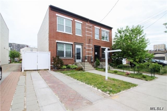 A+ Condition. Brick 1 Family House. 3 Beds. 2 Full Baths. Private Driveway. Centralized A/C. Full Basement (Half-Finished). Hardwood Floors. Eat-In Kitchen W/Dishwasher And New Fridge. New Doors And Windows. New Siding. 0.2 Mile From A And S-Train Station. 0.4 Mile Off The Bridge.