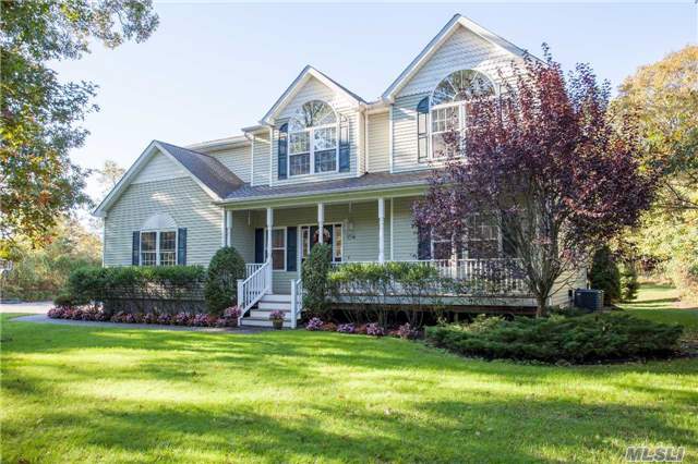 Possible Mother/Daughter W/Proper Permits. Beautifully Landscaped, Colonial That Sits On 1 Acre. Pride Of Ownership Apparent, Kit., Recently Updated W/Quartz Counter Tops, Glass Backsplash, Stainless Appliances. Crown Moldings, Hardwood Floors On 1st Floor.