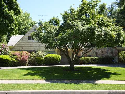 Value-Laden Price! Great Location! Terrific Oversized Property (Just Shy 1/2 Acre) With Gunite Pool. Custom Build Your Dream Home On This Desirable Street In Roslyn Country Club In Top Wheatley Sd, Or Renovate This Expanded Ranch With 5 Br., 4.5 Baths, And 750 Sq. Ft Den W/Fpl. 