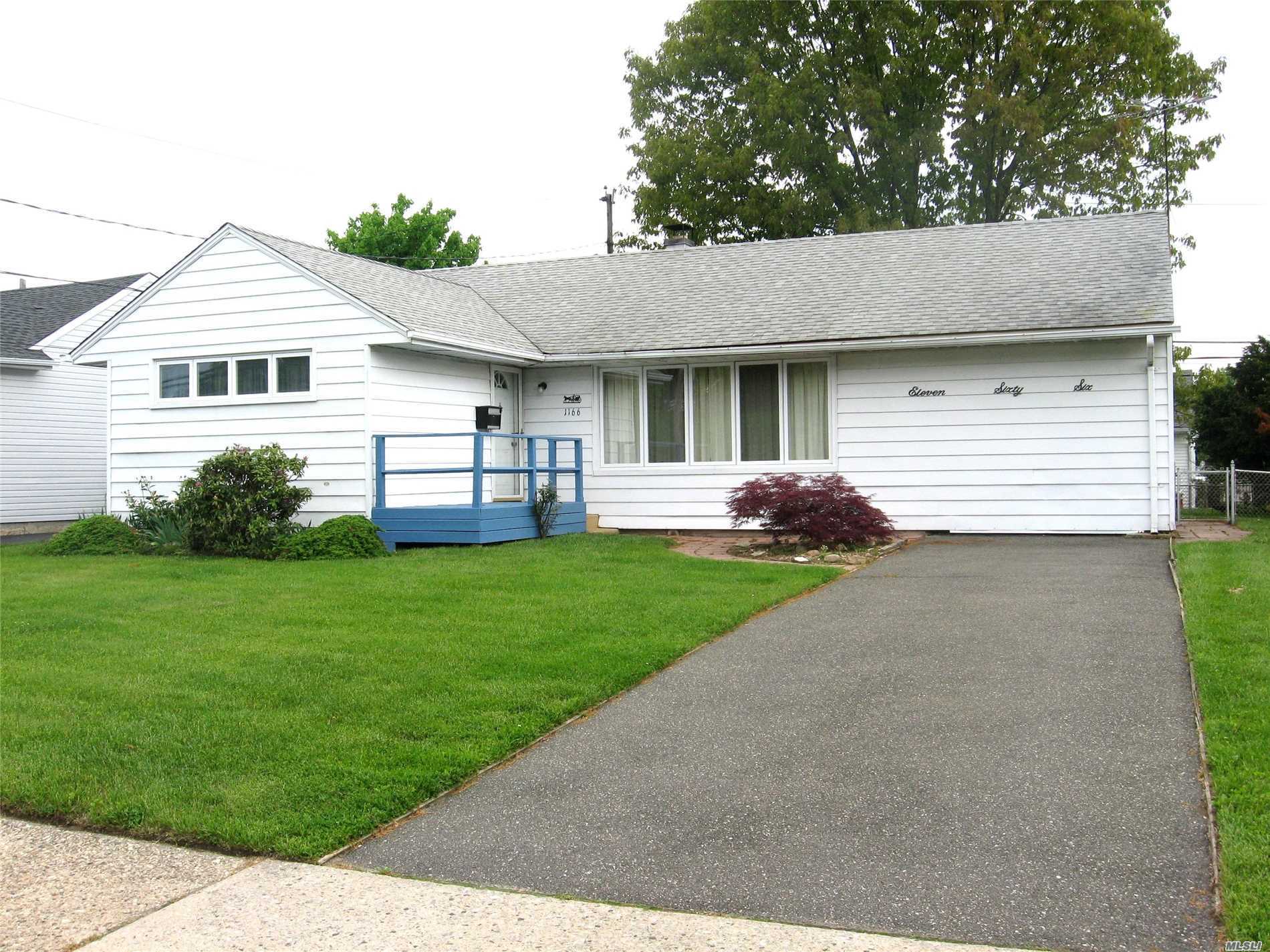 Move-In Condition 3 Bedroom, 2 Bathroom Ranch In Bethpage Sd #21. Formal Dining Room-Living Room-Full Size Finished Basement-Laundry/Utility Rm-Storage Room/Rec Room-Separate Hot Water Tank-150 Amp Electric-Central Air Conditioning-Wood Floors Under Carpet-Nice Size Back Yard-Close To Parks-Shopping-Restaurants-Lirr-Buses-Schools-House Of Worship-Great All Around Home!!