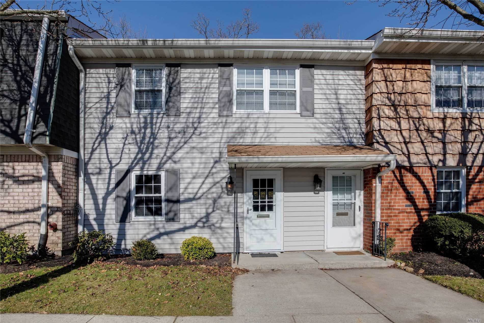 Very Desirable Spacious 1 BR Senior Model, largest model in this beautiful community, on 2nd floor w/ updated EIK w/ SS appliances. Large LR & DR area leads out to terrace. Updated bath. Maintenance includes taxes, heat, gas, water, landscaping, snow and parking (2 car max). Great location, walking distance to train, restaurants, shops & beach.