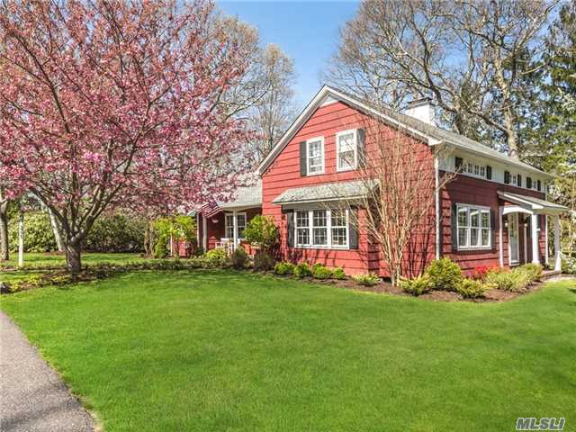 Jockey Creek Estates, One Of The Famous Red Houses. Classic North Fork Colonial With 4 Bedrooms Including First Floor Master Suite And Double Fireplace In Living And Dining Rooms. Renovated In 2012. Two Big Bonuses! Separate Legal Studio Cottage Plus 20 Foot Wide Access To Jockey Creek! A Chance To Own An Iconic North Fork Home!