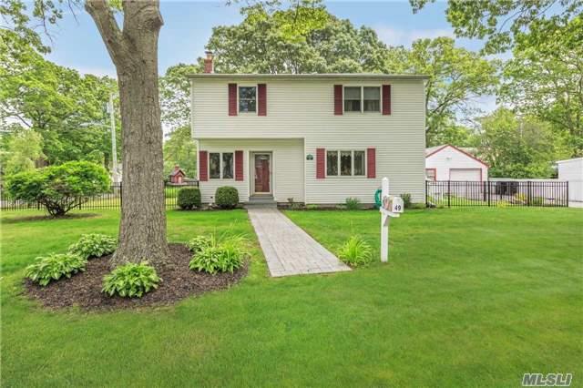 Colonial W/Over Sized Rooms. This Home Features 2111 Sq Ft Of Interior Living Space, Basement W/Ose, H/W Oak Floors, Vinyl Siding, Detached 1.5 Car Garage, 200 Amp Service. Home Was Rebuilt In 1991. Easy To View.