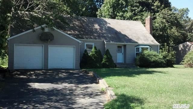 Just Shy Of 1/3 Acre With Low Taxes.  Large Eat-In-Kitchen And Spacious Lr W/ Wood Stove.  Hardwood Floors In Lr And Dr.  Ground Floor Master Br W/Plenty Of Closet Space.  Interior Entry To 2-Car Garage.  Inside/Outside Entrance To Full Basement.  Upstairs=two Bedrooms,  Full Bath,  And Office/Den.  Big,  Fenced In Yard. Home Needs Some Tlc But Has Tons Of Potential.