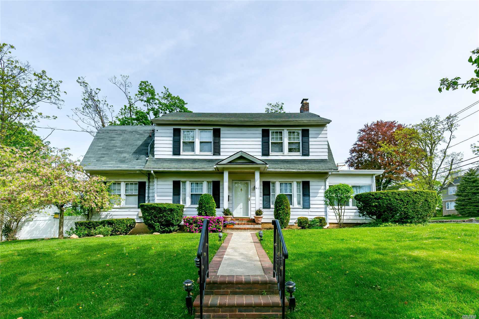 Sunny Renovated Dutch Colonial Facing South! Large Living Room, Formal Dining Room, Fireplace, Den, Renovated Eat-In-Kitchen, New Bathroom, Hardwood Floors, Finished Basement, Near School, Parks, & Town. Gn North School