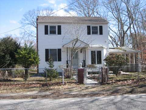 Colonial With Great Potential!!  Features 3 Bdrs, 1Bath, New Gas Stove,, 2nd Flr Rear Balcony/Deck, Detached Sunporch Or Shed W/Electric, Very Large Property, Fenced, Car Port, Sold 'As Is'. Not A Short Sale!!!  Bring Offers!!!