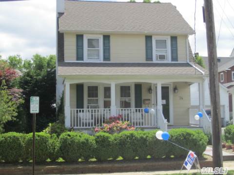 Bright Sunny Front Porch Colonial. Lr/Fireplace,  New Kitchen W/Top Of The Line Appliances & Sliding French Door To Backyard. Full Finished Basement & Attic W/Hardwood Floor. Walk To Town & Lirr. Huge Price $30, 000 Reduction... Make Offer....