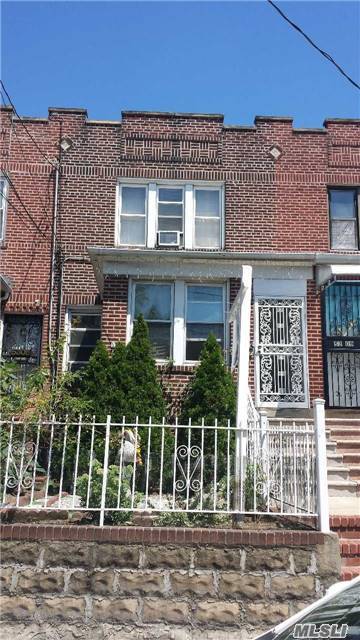 Bright And Spacious, 1 Family Brick Home With 1 Car Parking In The Back. Features 3 Bedrooms And A Bathroom On Every Floor. The Basement Has Plenty Of Space, Storage And Separate Entrance. Close To All Conveniences, Only Blocks To M & R Train Subway Station, Queens Blvd, Schools, Shopping And Restaurants. 10 Minute Walk To 7 Train. R5 Zoning Allows To Convert To 3 Family.