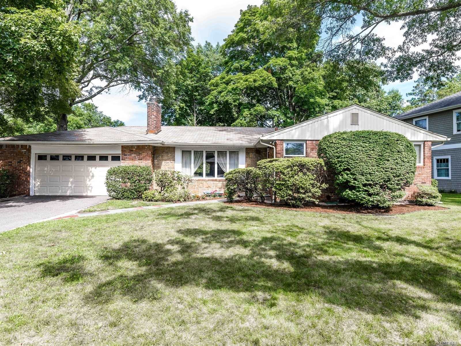 Perfect Quiet Location Near Lirr, Town, Restaurants, Worship. Sought-After Eastern Crest 3-Bedroom Ranch With Rare 2 Car Garage, Large Basement And Wide Lawn W/ Inground Sprinklers Awaits Your Special Touch. Beautiful Wood Floors,  Lr W/Fp, Tranquil Backyard. Come And Be Inspired.