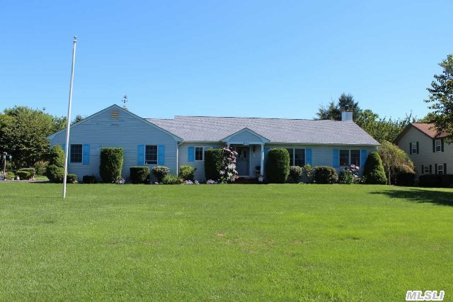 Beautifully Maintained 3 Bedroom,  2 Bath Ranch On Almost An Acre Of Property. Great Neighborhood,  Close To Town,  Beaches And Wineries. Low Taxes.