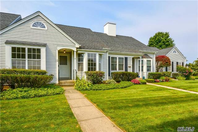 Southold Founders Village - Light Filled 2-Bedroom, 2-Bath Middle Unit In Sought After 55 Plus Community. Hardwood Floors In Living Room/Dining Area. Convenient To Shopping, Restaurants, Nyc Transportation And Beaches. Pool And Clubhouse Is Included.