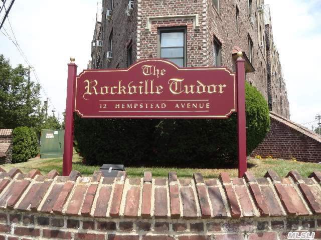 1 Br Unit In The Historic Rockville Tudor Co-Op. Boasts New Bathroom,  High Ceilings,  Hard Wood Floors,  Walk-In Closet,  Gas Stove And New Windows (Including Windows In Bath & Kitchen). Walking Distance Lirr & Village Shopping. Easy Parking W/Rvc Permit. Star $85.96 Not Reflected & Assessment Ends 12/01/2014. Co-Op Nearing Completion Of 6 Years Of Major Projects.