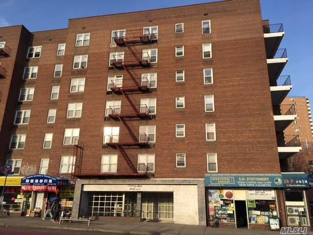 Great Location! Beautiful Co-Op Unit Located At The Main Street Of Flushing. Maintenance Included All Utilities. Easy Access To Transportation And Convenience To All.