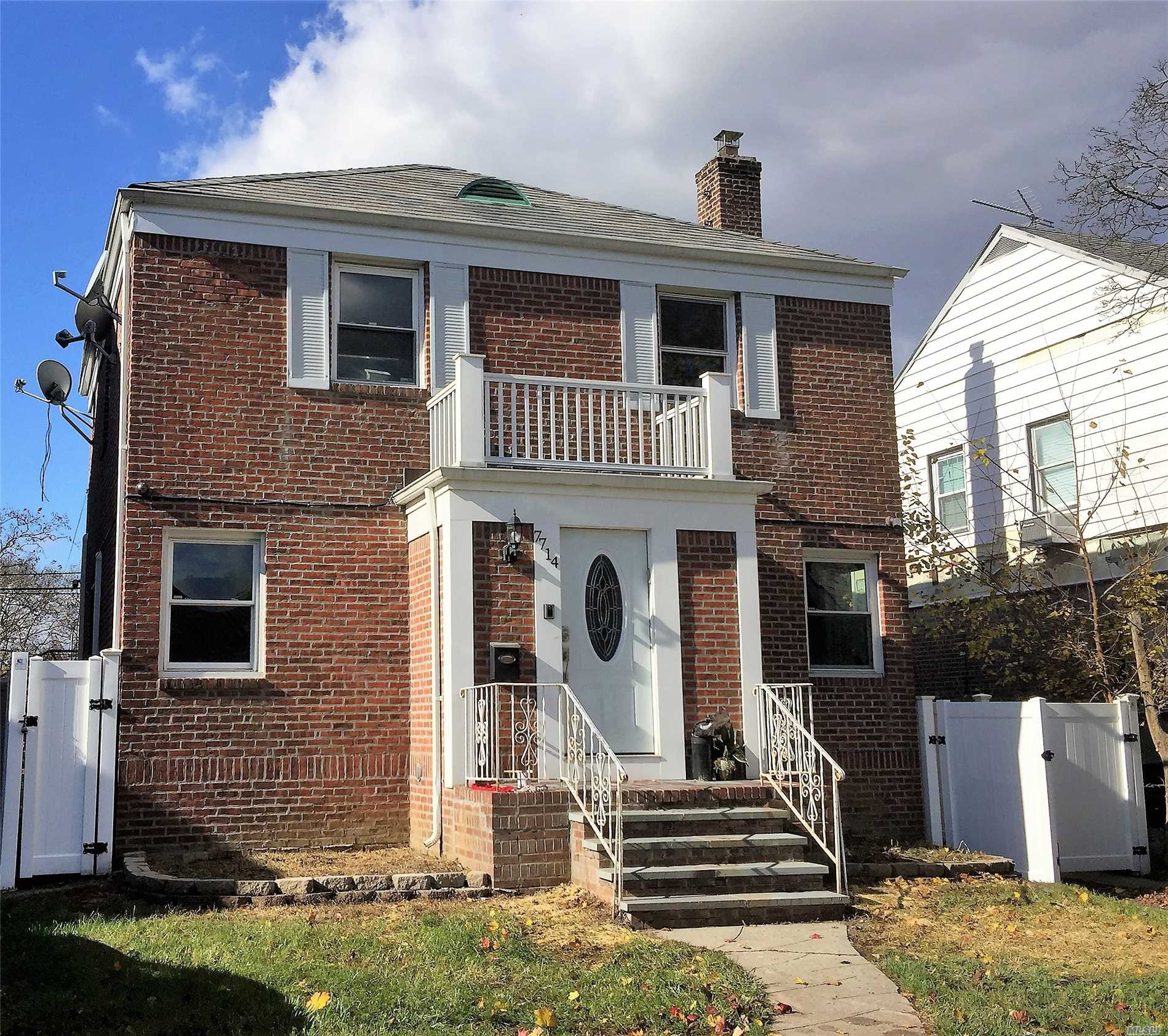 This 3 Bedroom, 2 Bath Brick Colonial Provides An Ideal Opportunity To Make Your Home In The Heart Of Fresh Meadows! Featuring All New Windows, New Exterior Doors, New Hardwood Floors On The 1st Floor, And A Brand New Bath On The 2nd Floor, There Is Hardly Any Decorating That Needs To Be Done To Create The Home Of Your Dreams!