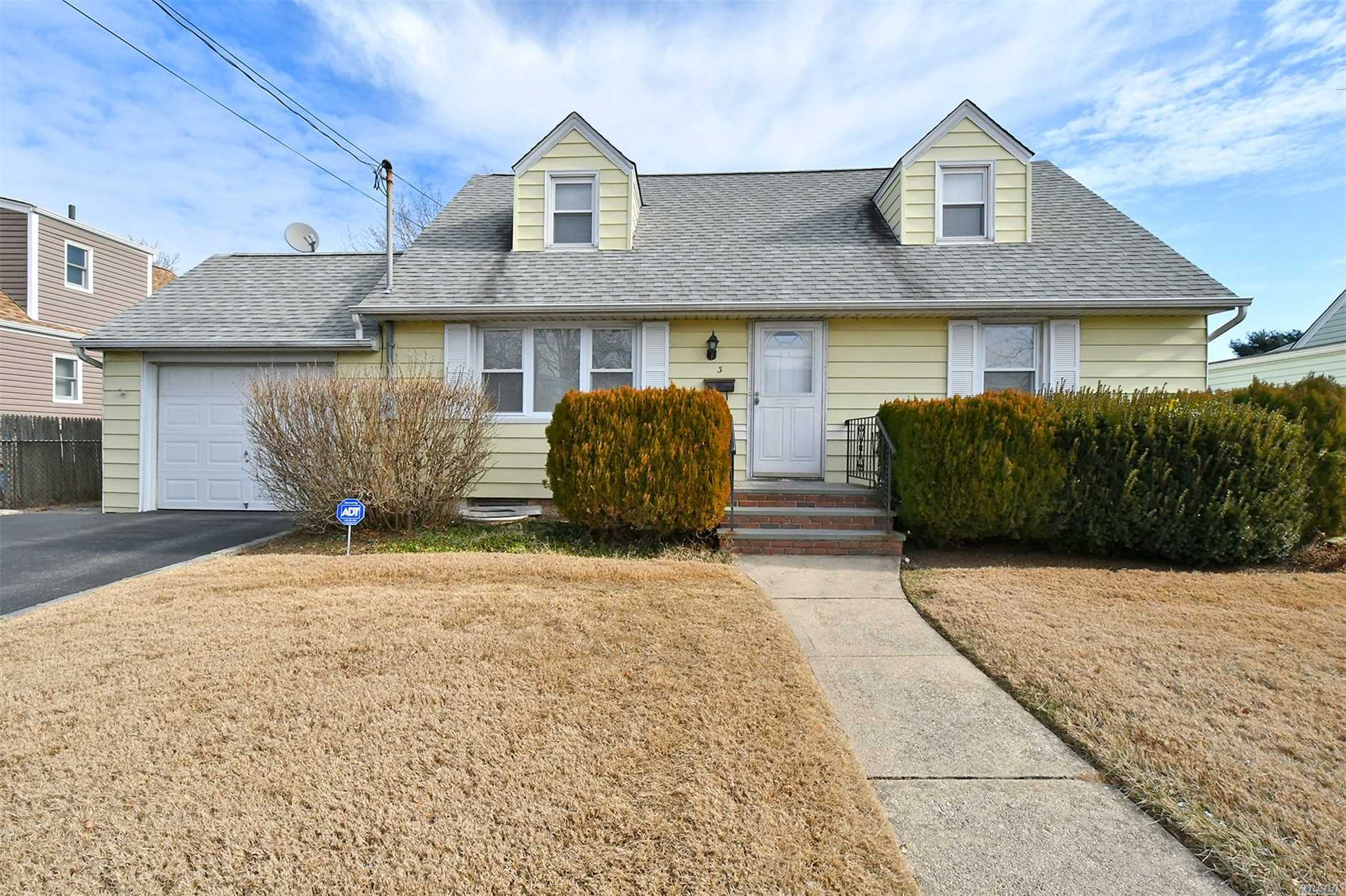 This Exp. Cape With Rear Dormer & 2 Doggie Dormers Features: Full Basement, Partially Finished W/ Sep. Entrance. 4 Bedrooms, 2 Full Baths ( 1 New Bath), Kitchen And Formal Diningroom W/ Pergo Floors, Livingroom, Wood Deck, 1 Car Garage. Gas Heat, Near Train Station. 62X100 Lotsize