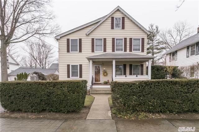 Spring Special! This Spacious Extended Colonial,  1 Fam Home Fts,  Living Rm,  Dining Rm,  Lrg Eat In Kitchen W| Breakfast Nook, 1 Bdrm & Full Bath On The Main Level. 2nd Fl Fts,  3 Spacious Bdrms,  1 Full Bath W| Stand Up Shower,  Large Stand Up Attic,  Plenty Of Closet Space,  Private Driveway,  2 Car Garage,  All Fenced Green Backyard,  Walk To Shopping, Restaurants, Parks & More!