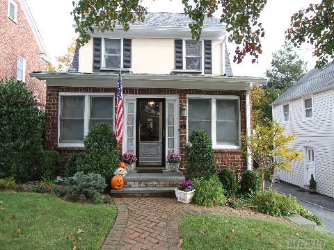 Classic Brick Colonial In Pristine Condition. Unique Entry/Sitting Room With 2 Skylights. Lr/Fpl. Lg. Fdr. Renovated Eik W/Granite Counters & Sliding Door To Fabulous Deck. Renovated Baths. New Windows, New Roof, New Gas Heat. Crown Moldings. Third Flr. Walk Up Bonus Space. Lower Level Playroom Plus Storage. Prof. Landscaped. Walk To Town And Rr.