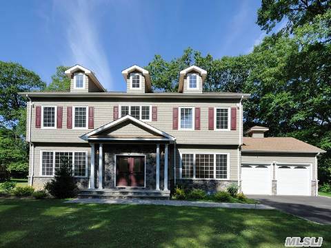 Beautiful Custom Built Stone/Cedar Colonial And Gourmet Kitchen. Intricate Molding And Attention To Detail Not To Be Missed. Roslyn School