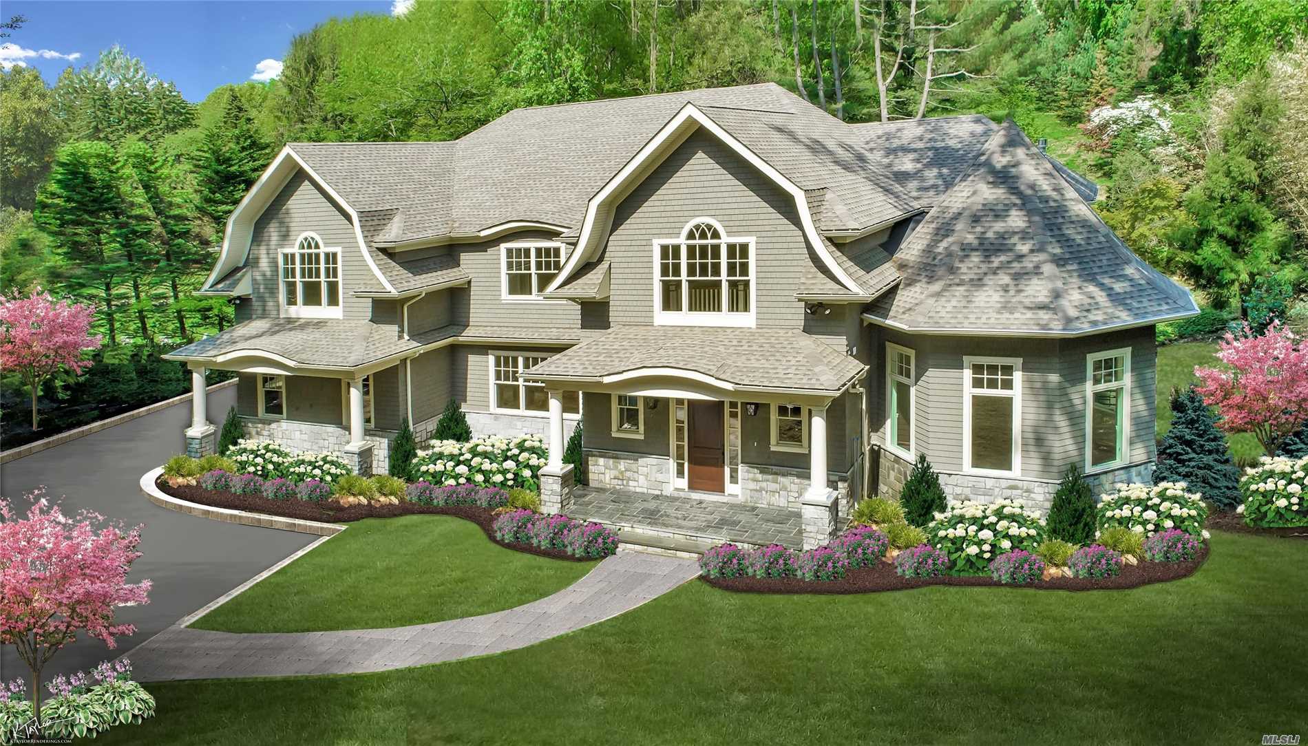 Roslyn Harbor. Spectacular New Construction In The Heart Of Roslyn Harbor. Featuring 6300 Square Feet Of Hampton Style Luxury On Over 1 Lush Acre. 6 Bedrooms, 4.5 Baths With Radiant Heat, Huge Rooms For Entertaining & Soaring Ceilings. Perfection!